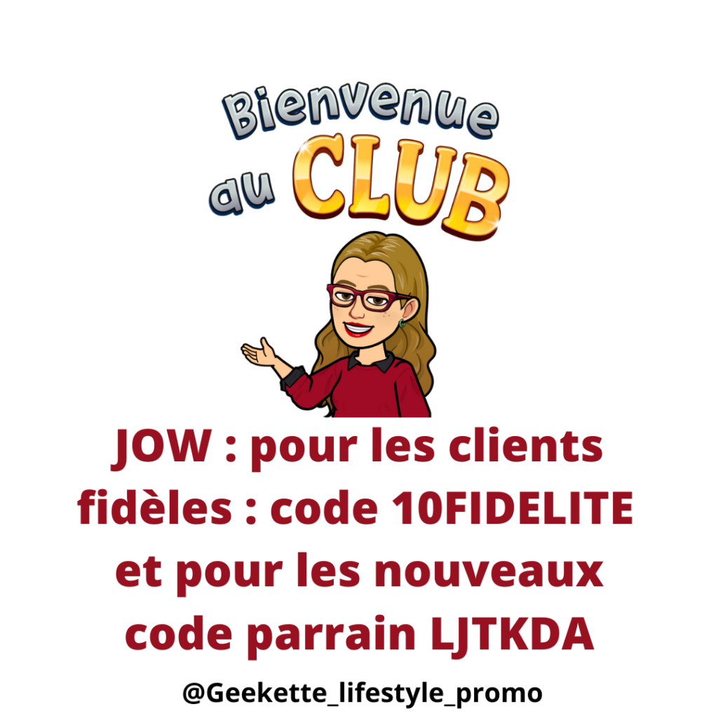 code parrain JOW LJTKDA et code promo JOW 10FIDELITE : deux codes réduc JOW pour ancien et nouveau client