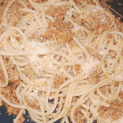 spaghetti à la bolognaise maison